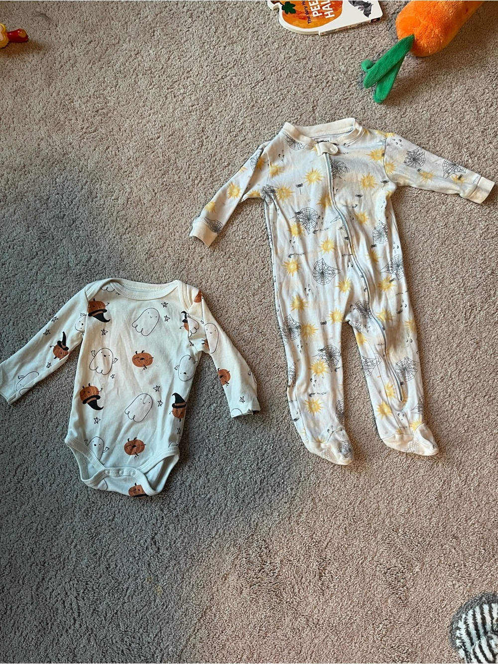 Halloween bundle 9 month infant sleeper and onesie